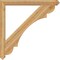Ekena Millwork Olympic Arts & Crafts Rough Sawn Bracket, Western Red Cedar, 4"W x 48"D x 48"H BKT04X48X48OLY03RWR - alternate 3
